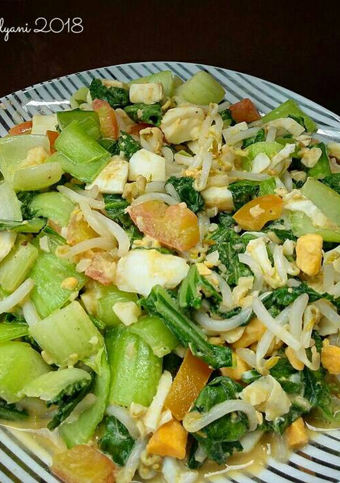 Foto resep Tumis pokcoy telur asin