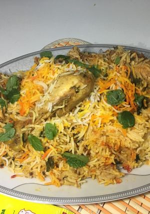 A picture of !!! `Chicken Spices biryani` !!! #KokabandCookpad.