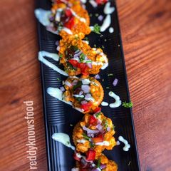 A picture of Paneer Butter Masala Canapés.
