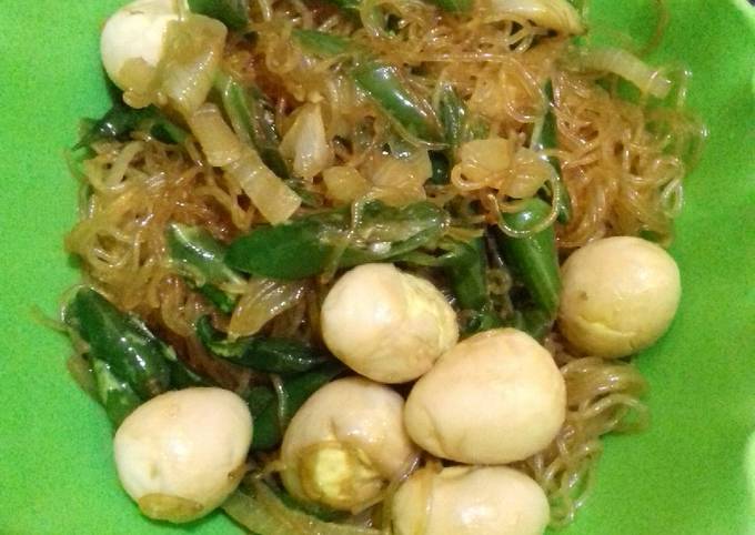 Bagaimana Membuat Oseng Soun telur puyuh cabe ijo Anti Gagal