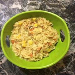 Cheesy maggi noodles A picture of Cheesy maggi noodles.