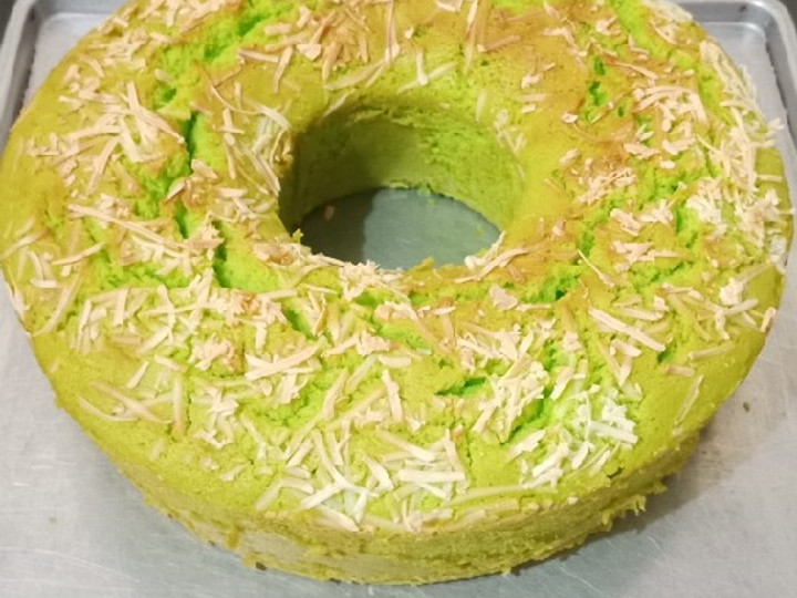 Resep Bolu tape panggang keju pandan Anti Gagal