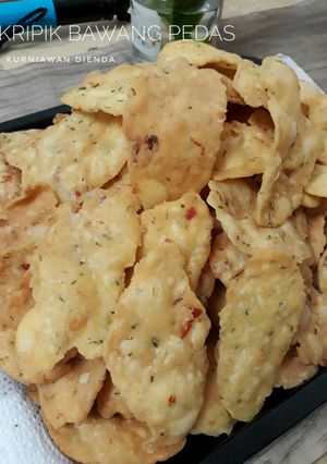 Foto resep Kripik bawang pedas