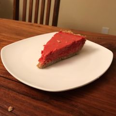A picture of No Bake Strawberry Rhubarb Pie Filling.