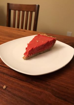 A picture of No Bake Strawberry Rhubarb Pie Filling.