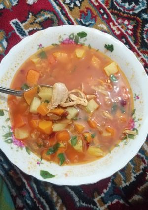 عکسی از دستور سوپ سریع خونه تکونی مقوی