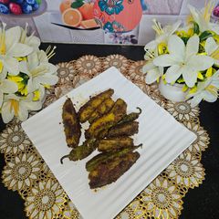 Stuffed karela aur mirch A picture of Stuffed karela aur mirch.