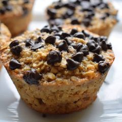 A picture of Baked Banana Oatmeal Muffin Cups.