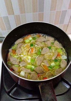 Foto resep Sayur toge wortel dan baso