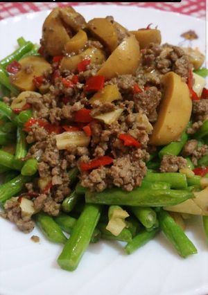 Foto resep Buncis Daging Cacah