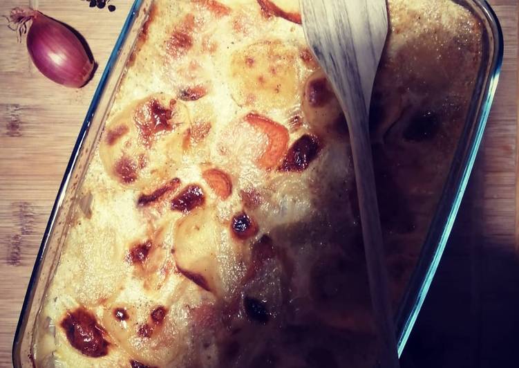 🥔Gratin patate douce et pommes de terre🍠