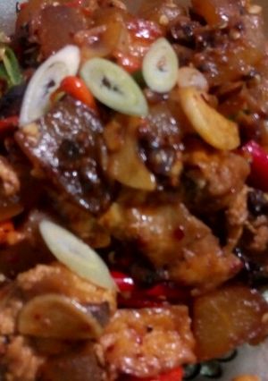 Foto resep Oseng krecek kerang kecap pedass