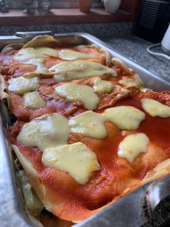 Una foto de Lasagna de carne y verdura (con panqueques)