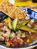 Ceviche de pescado con mango