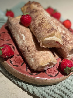 Erdbeer-Rollen mit Joghurt Rezepthauptbild