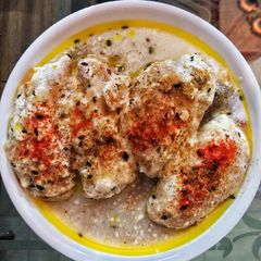 A picture of Dahi Gojha Gujia shaped.