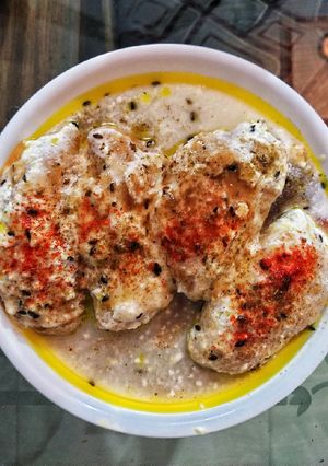 A picture of Dahi Gojha Gujia shaped.