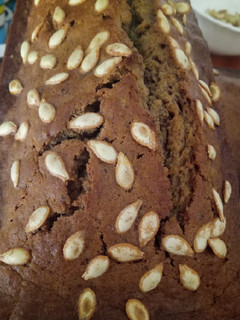 A picture of Starbucks style pumpkin bread #baking contest.