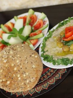 صورة لوصفة متبل باذنجان بالطحينية