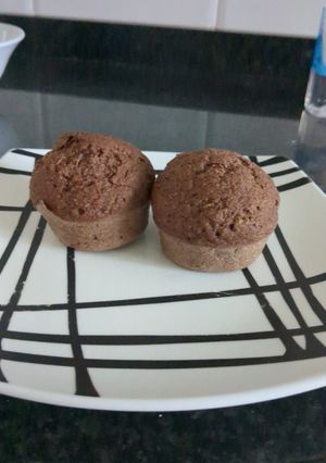 Una foto de Bollos de lino dorado con cacao