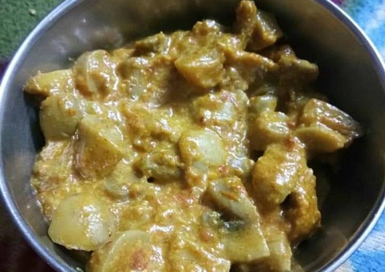 Recipe of Quick Malai mushroom