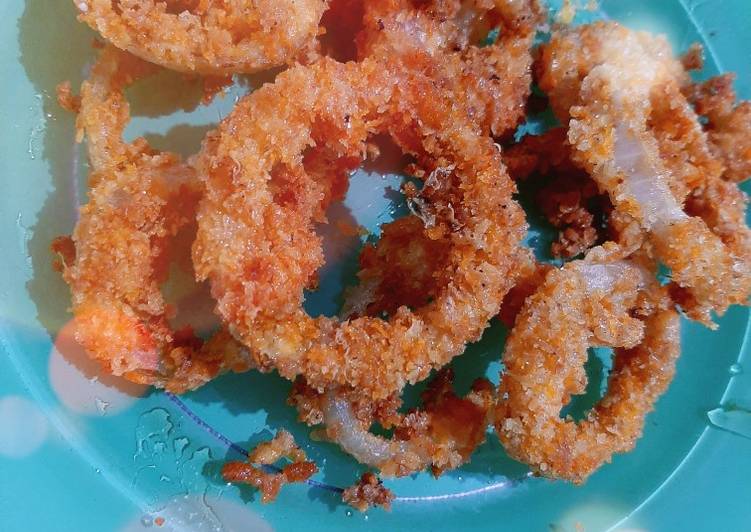 Resep Onion ring kriuk yang Bisa Manjain Lidah