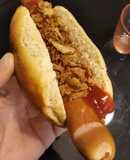 Hot dog con pan casero