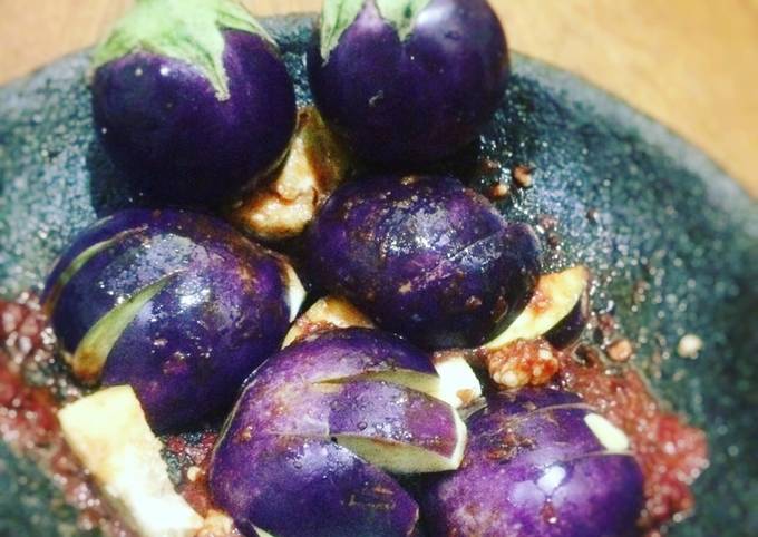 Standar Resep buat Sambel Terong Glatik Ungu yang spesial