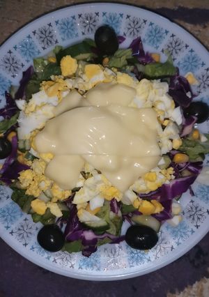 صورة لوصفة سلطة البيض لاصحاب الدايت 🥗