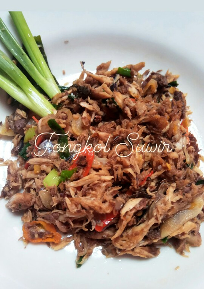 Foto resep Tongkol Suwir Pedas bumbu irisan