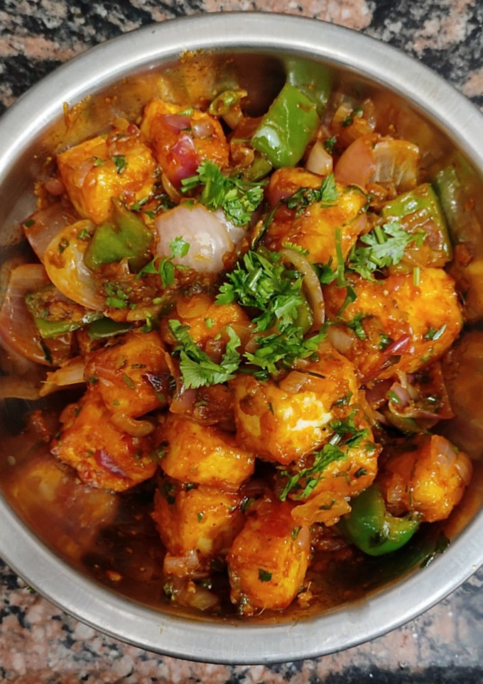 A picture of Chilli Paneer 📌.