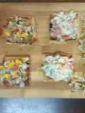 Healthy Moong sprouts canapes