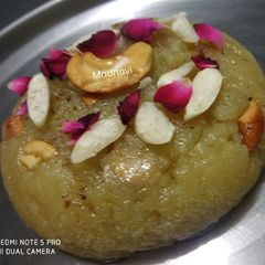 A picture of Potato/Aloo ka halwa.