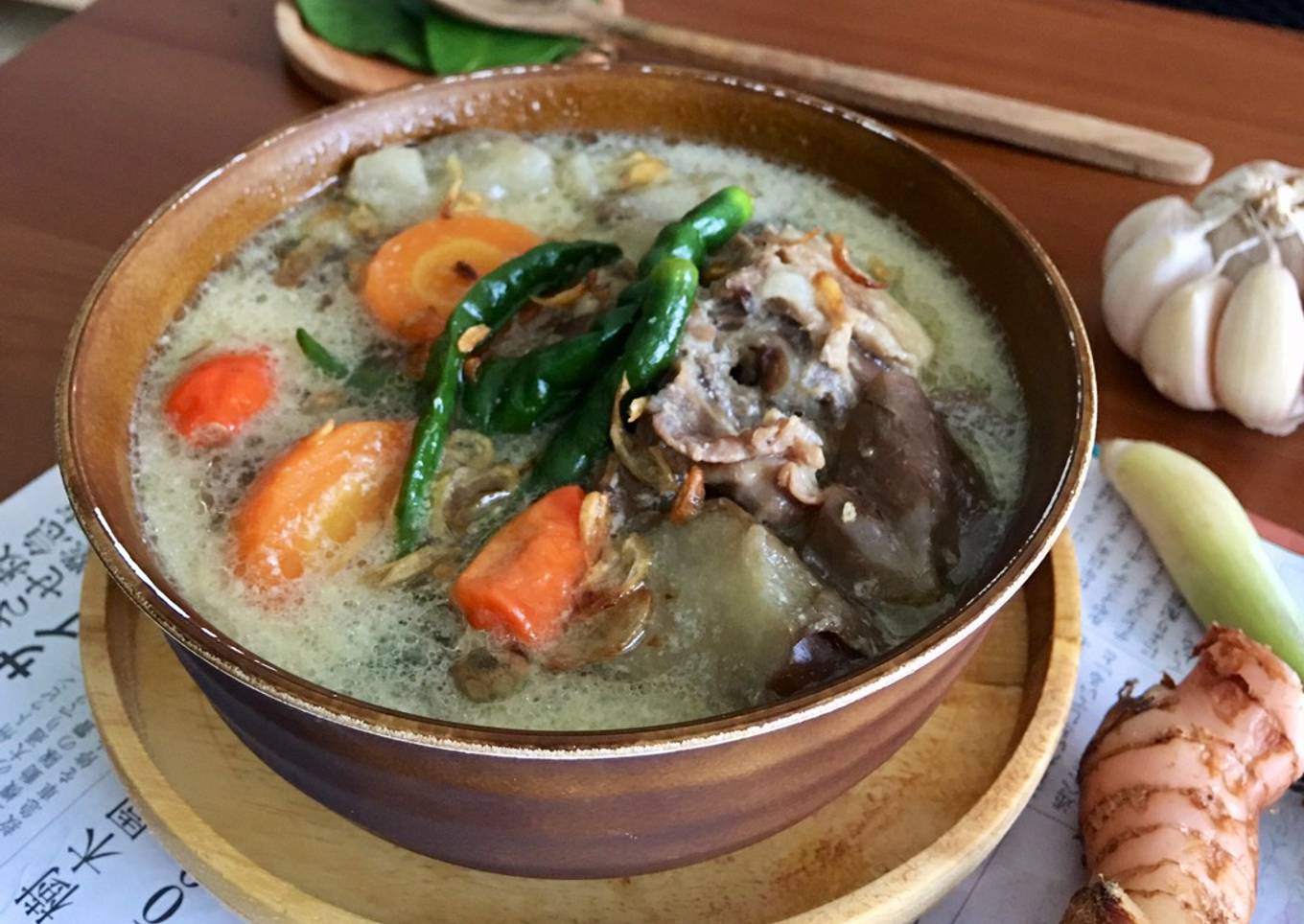 Sayur lodeh tulangan ayam