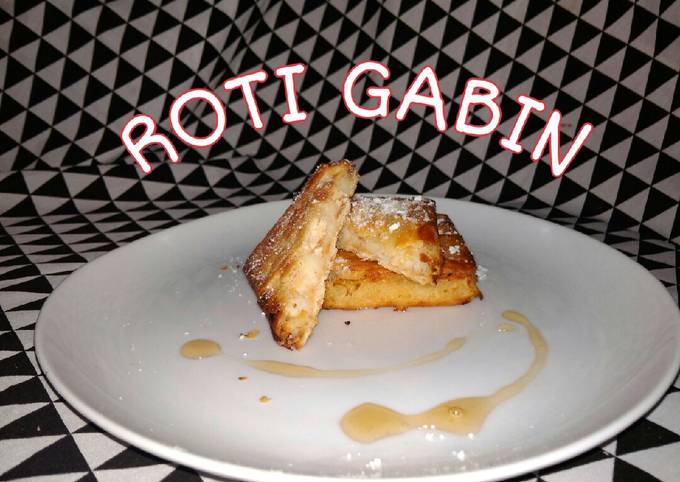 Roti gabin tape singkong goreng