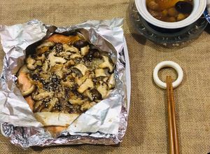 Hình của món Cá om nấm đông cô -ăn dặm.