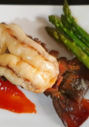 Foto resep Lobster cooked with butter sauce