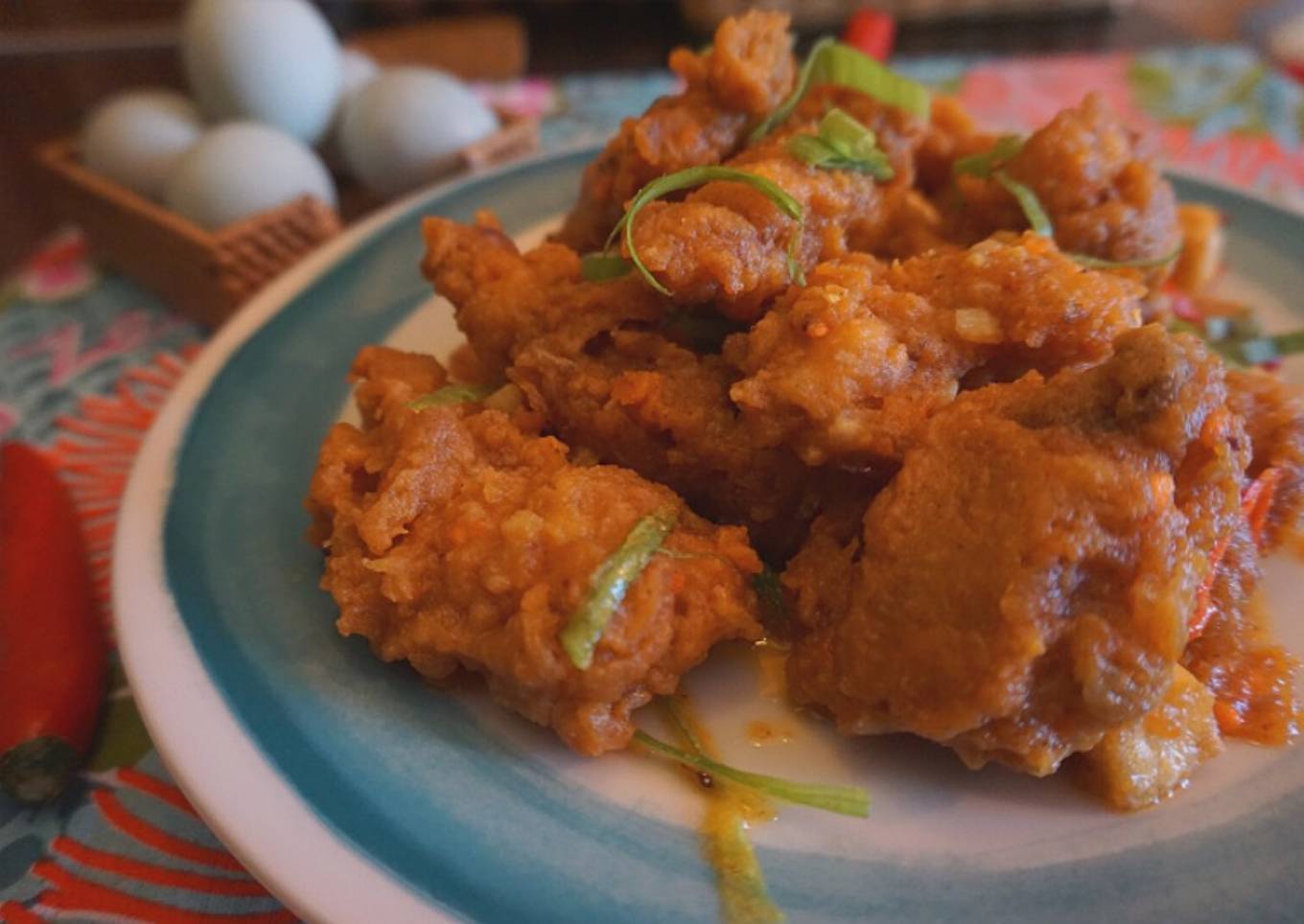 Ayam Goreng Tepung Telur Asin<br />by Dapur Yustin