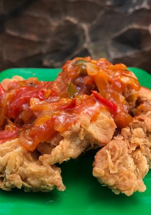 Foto resep Ayam Crispy Saus Asam Pedas Manis