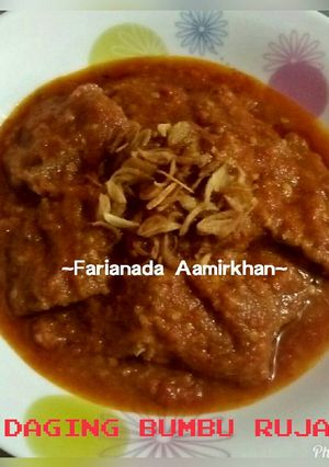 Foto resep Daging sapi bumbu rujak