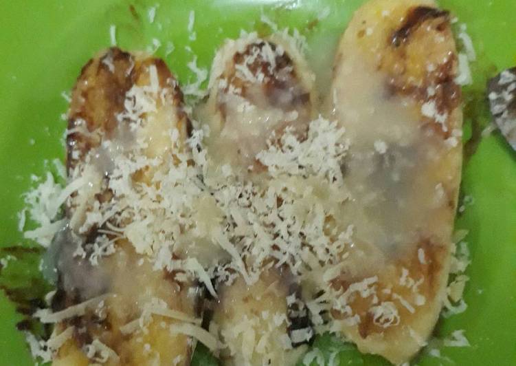Resep Pisang panggang with toping susu keju coklat(sukeco), Bikin Ngiler