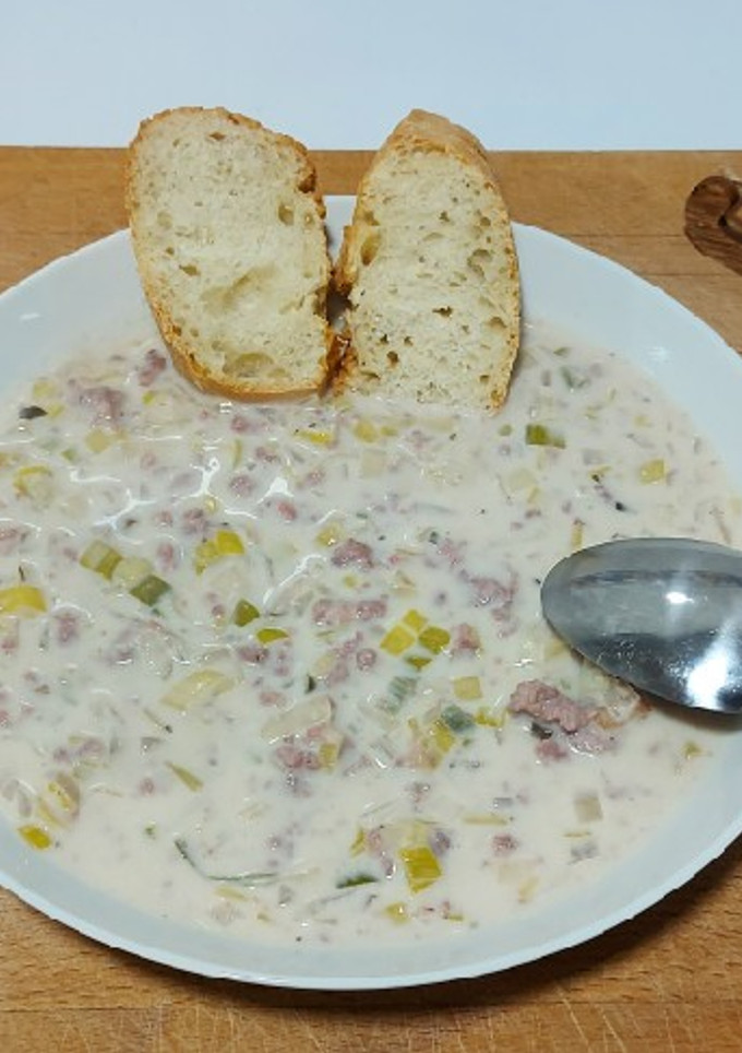 Una foto de Sopa de queso