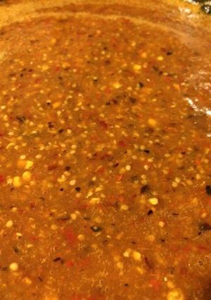 Una foto de Salsa de tomatillo asado
