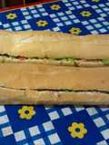 Sanduíche com baguete