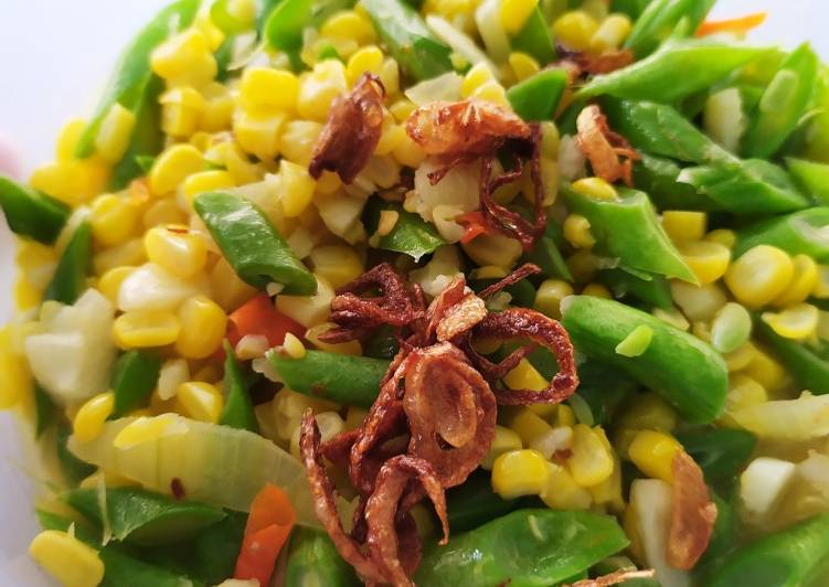 Bahan meracik Oseng Buncis Jagung Manis Lezat