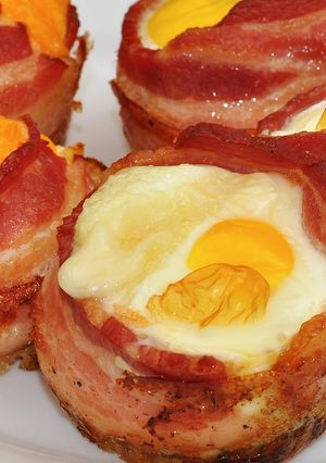 A picture of Keto Bacon & Egg Cups.