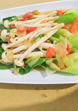 Foto resep Pokcoy with Giant Enoki