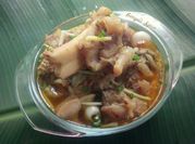 A picture of beef bone nihari