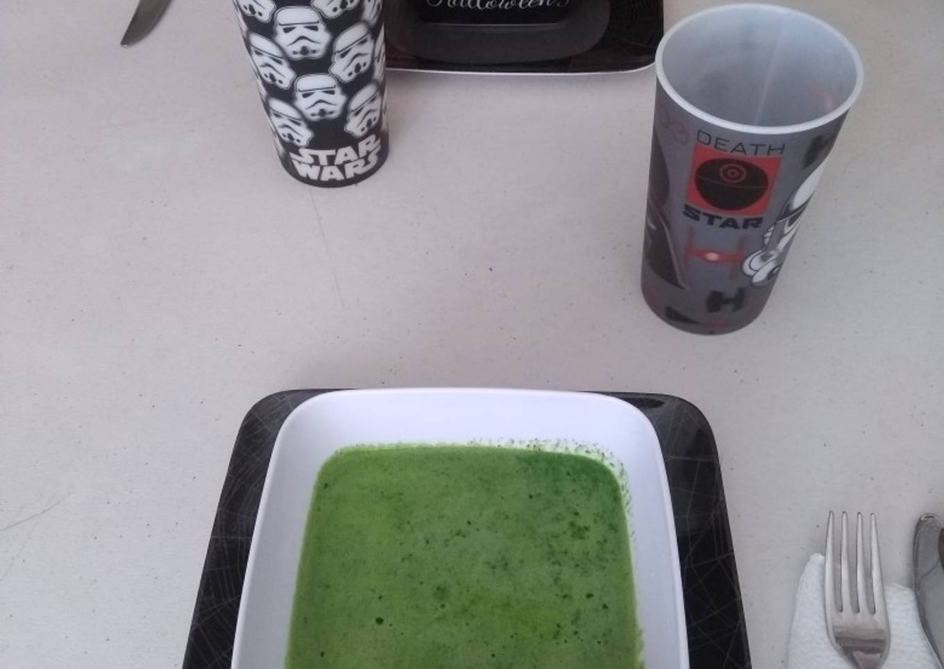 Casi crema de espinacas