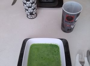 Una foto de Casi crema de espinacas